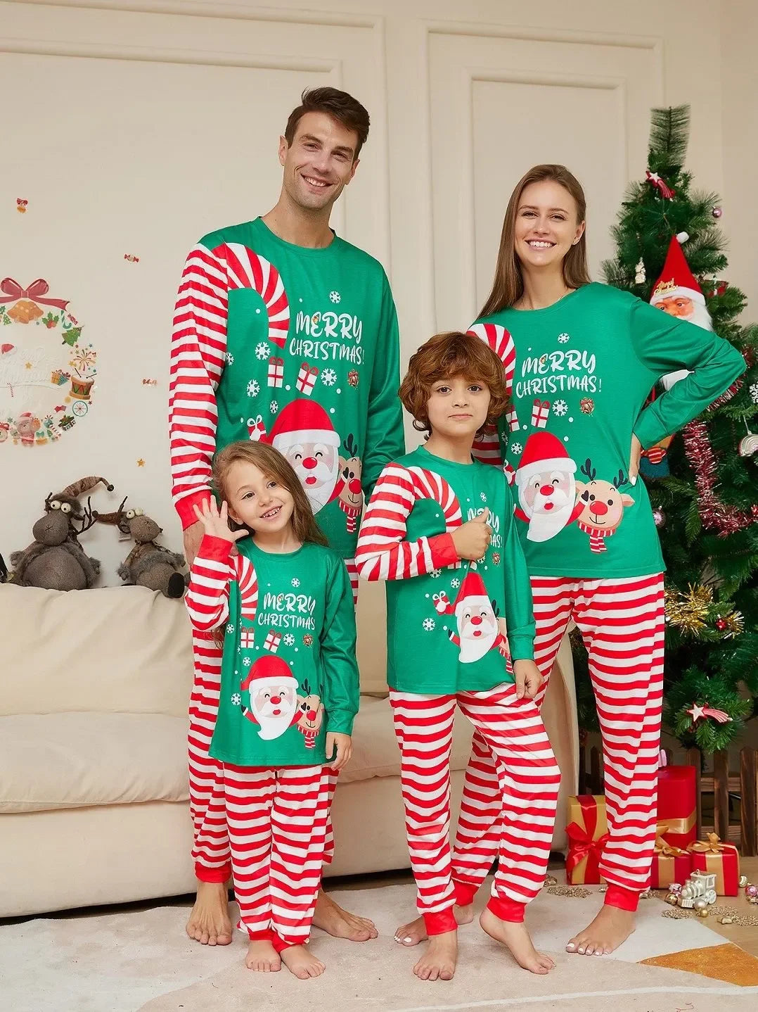 Santa Claus Matching Christmas Pyjama Set