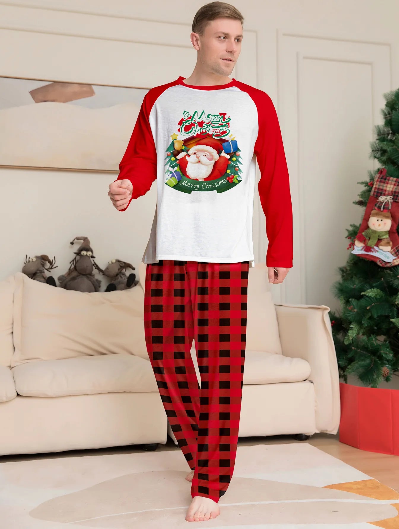 Red Santa Family Christmas Pyjama Set