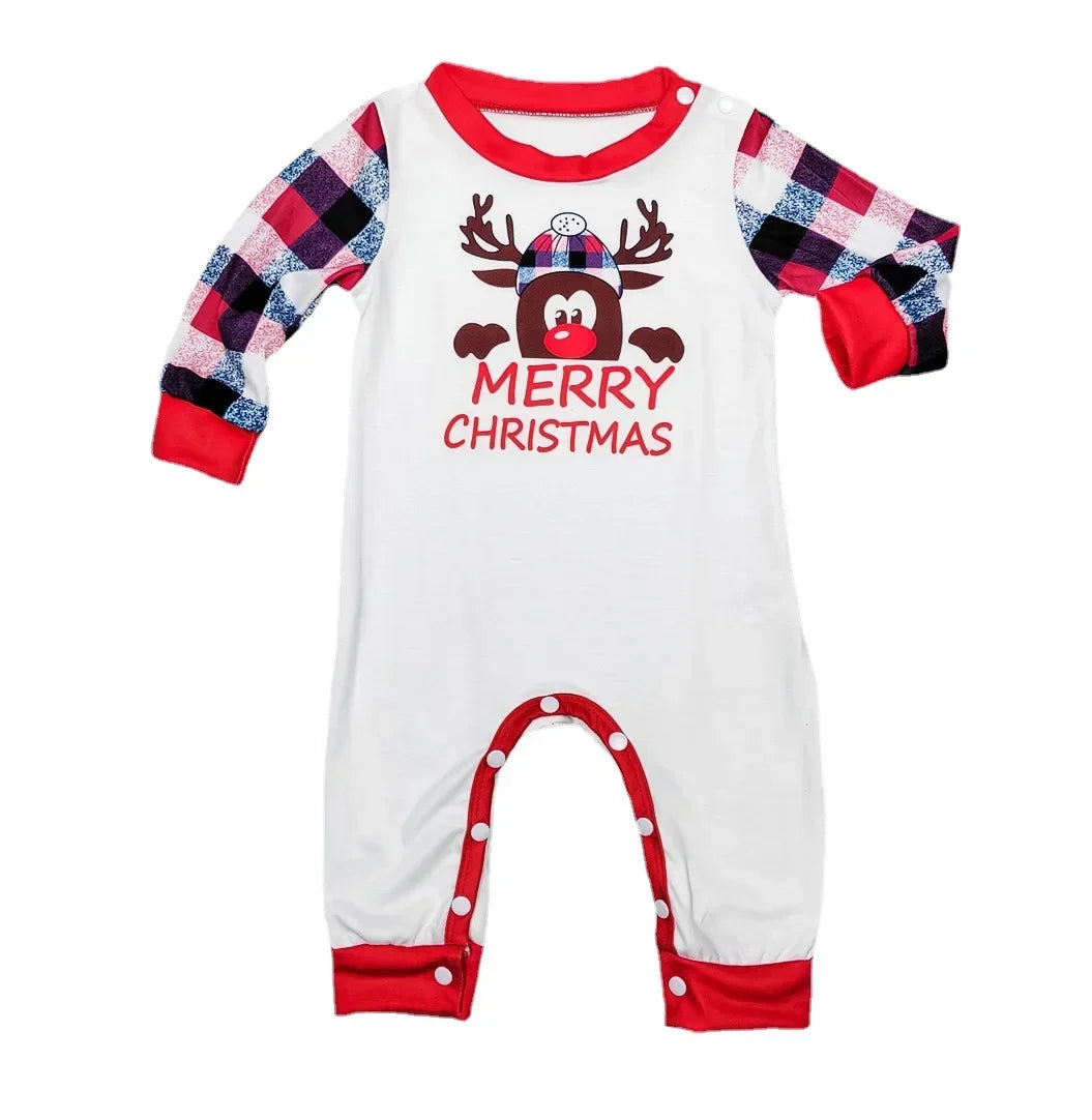 Reindeer Plaid Christmas Pyjamas Set