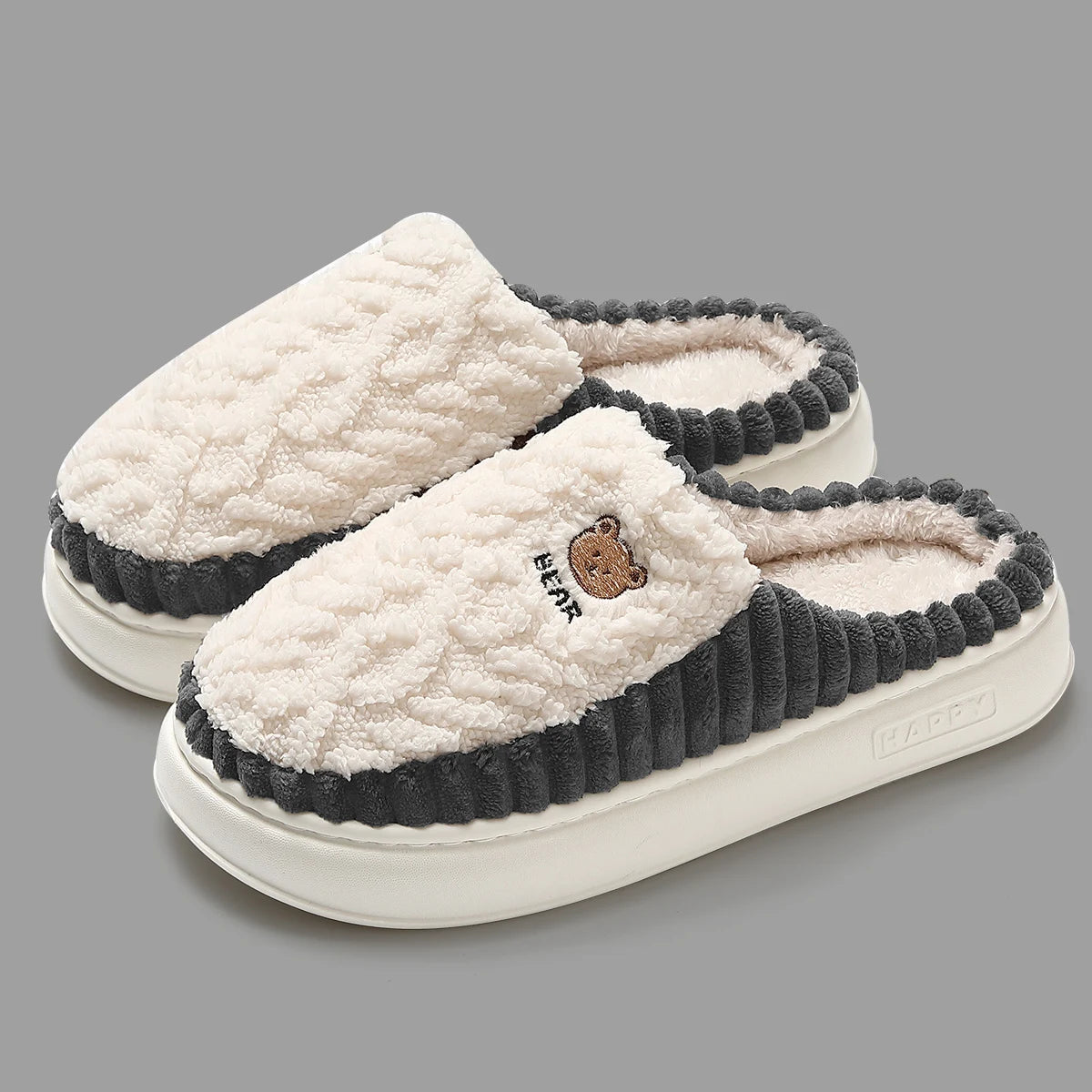 Women's Cotton Faux Fur Slippers