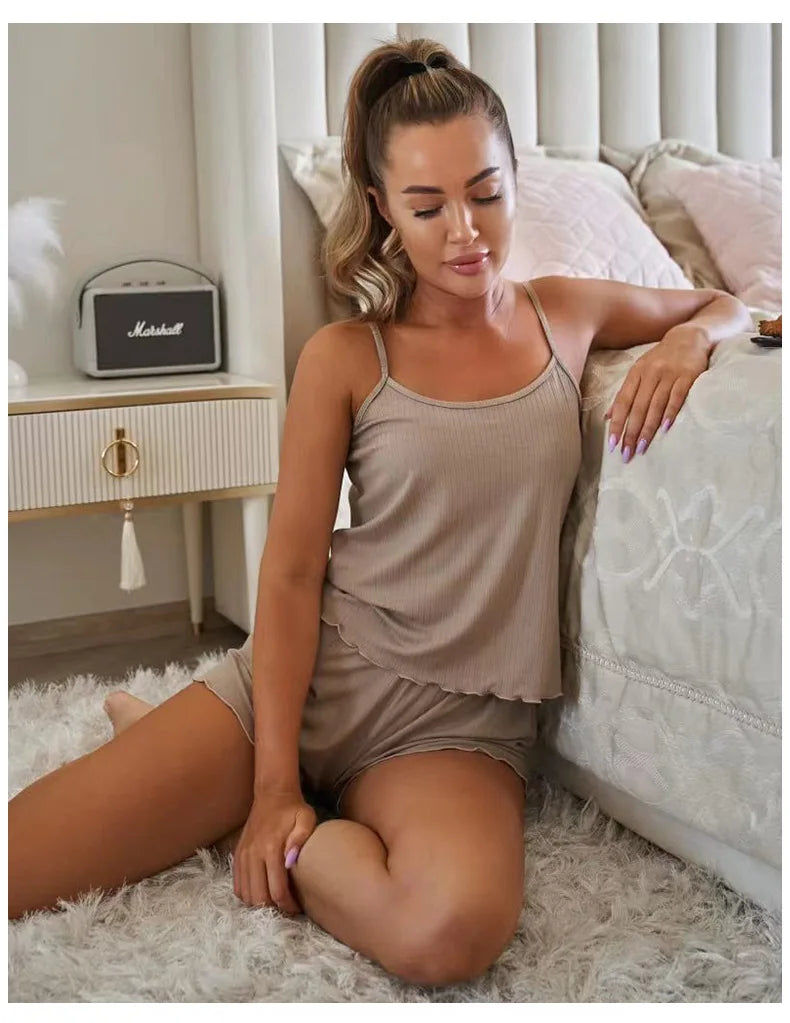 Women's Serene Slumber Sleeveless Shorts Set