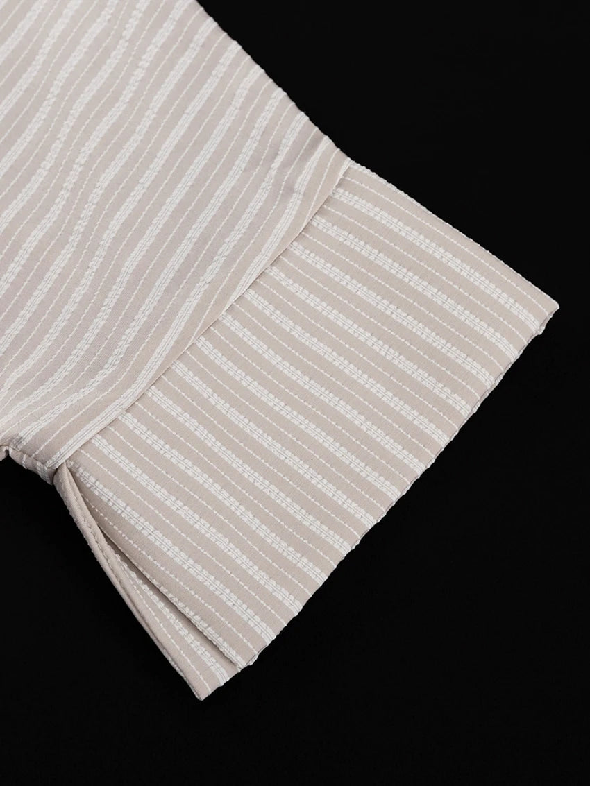 Women's Striped Shirt & Shorts Pyjama Set