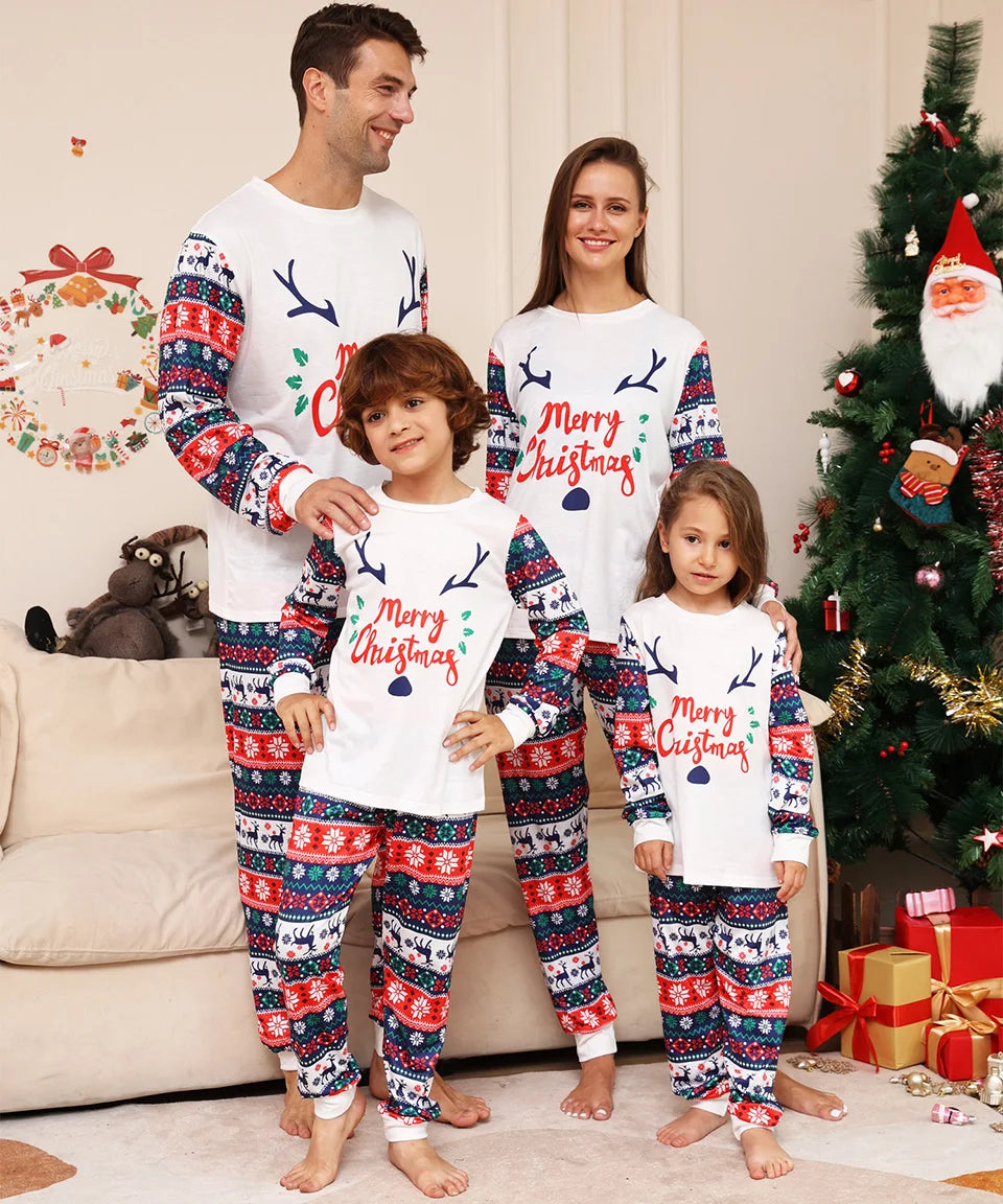 Christmas Antler Matching Pyjama Set