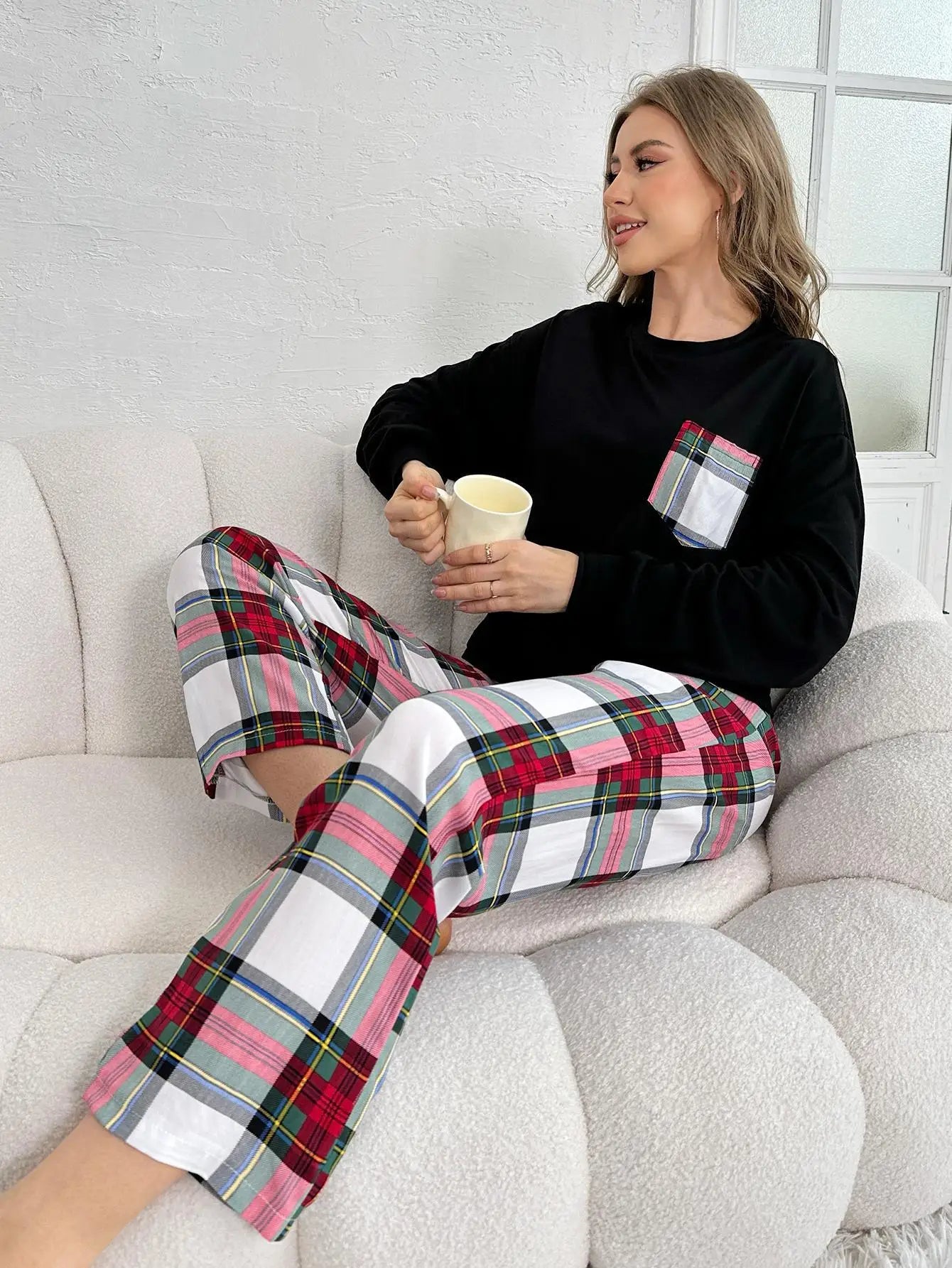 Cosy Checkered Lounge Set
