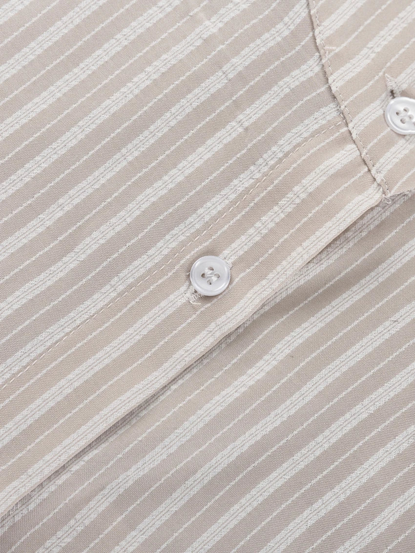 Women's Striped Shirt & Shorts Pyjama Set