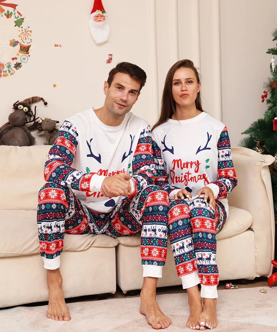 Christmas Antler Matching Pyjama Set