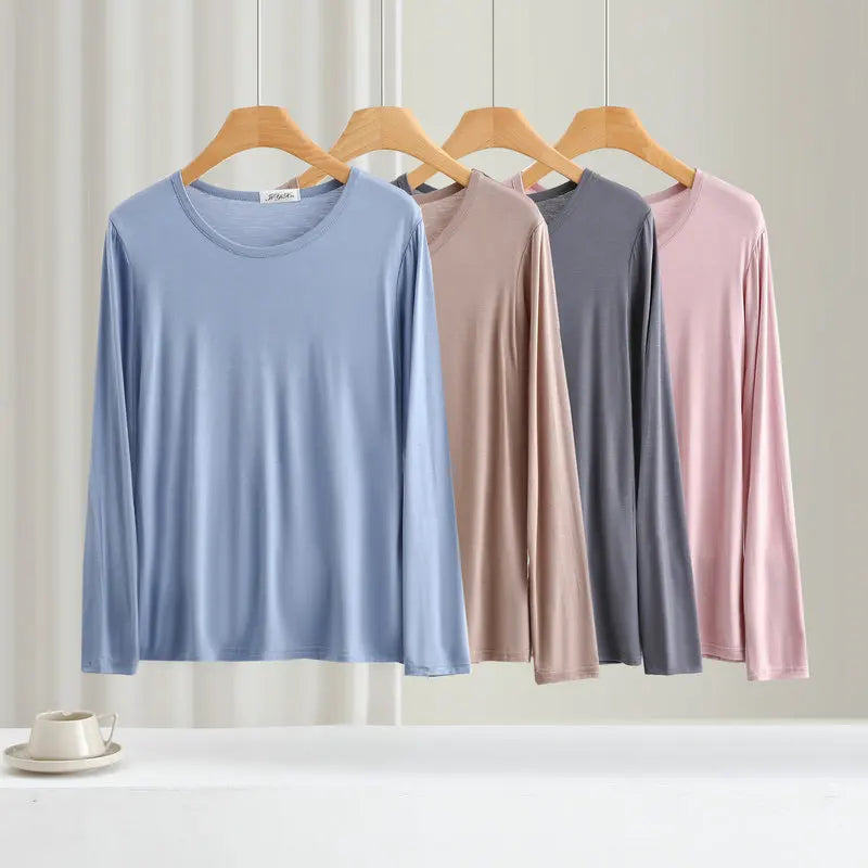 Women's Modal Long-Sleeve Pj Tops