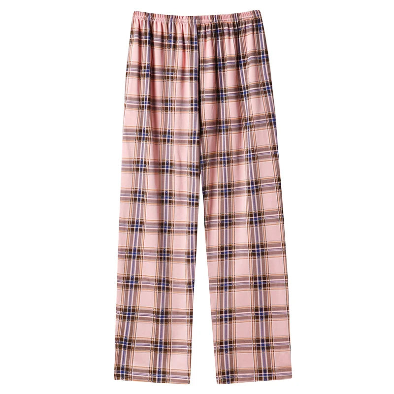Women's Plaid Cotton Pj Bottoms