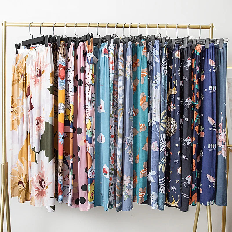 Women's Floral Cotton Pyjama Bottoms