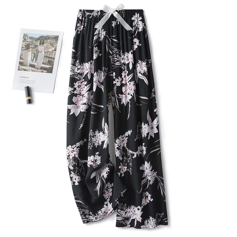 Women's Floral Cotton Pyjama Bottoms