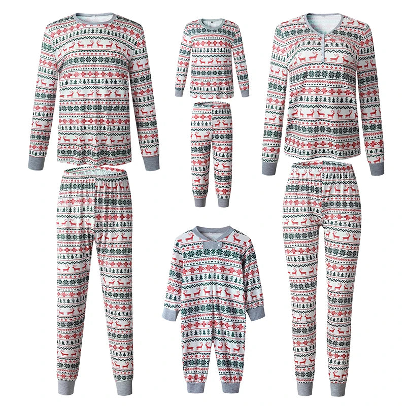 Family Matching Pattern Christmas Pyjamas