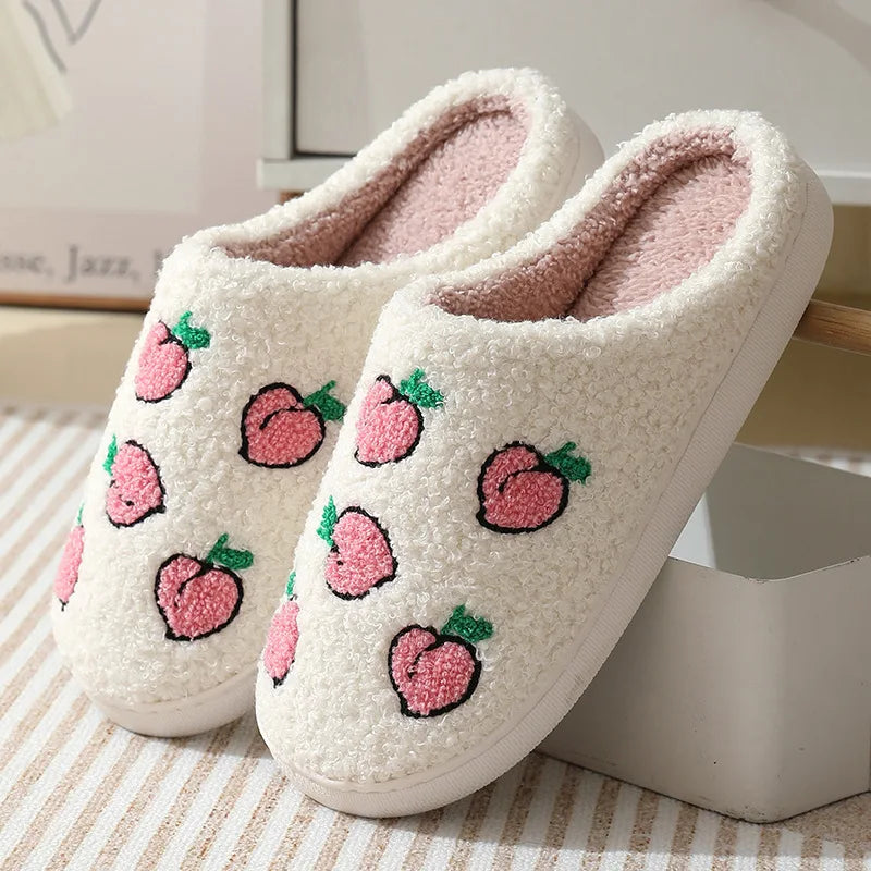 Women's Fruit Print Slippers
