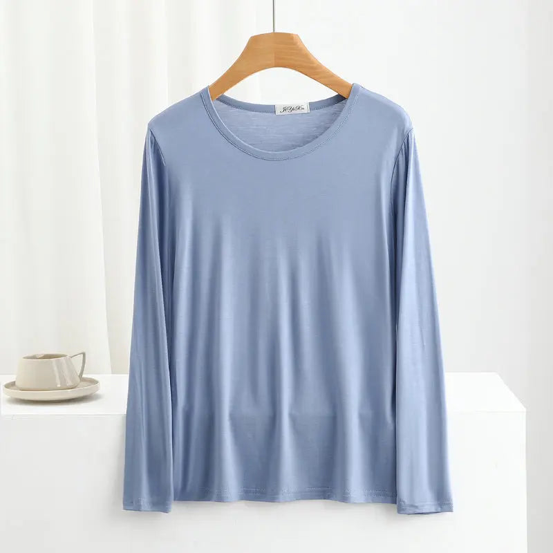 Women's Modal Long-Sleeve Pj Tops
