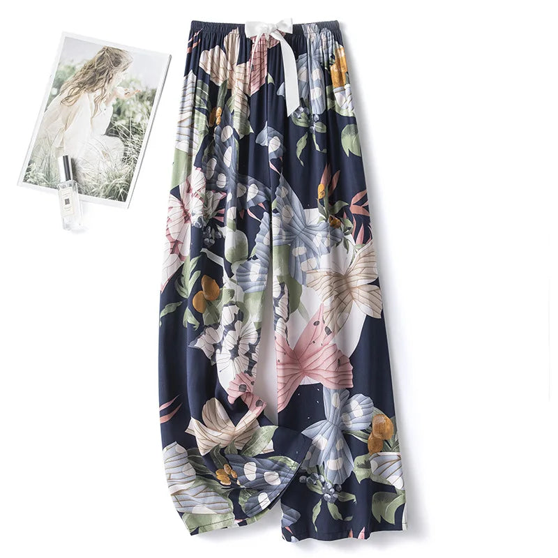 Women's Floral Cotton Pyjama Bottoms