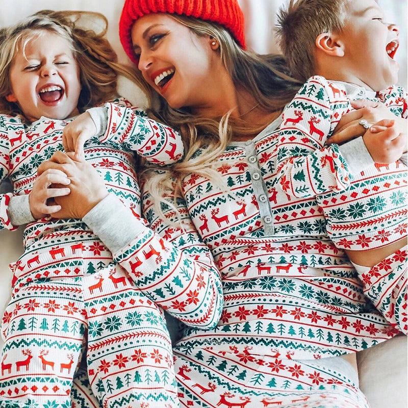 Family Matching Pattern Christmas Pyjamas