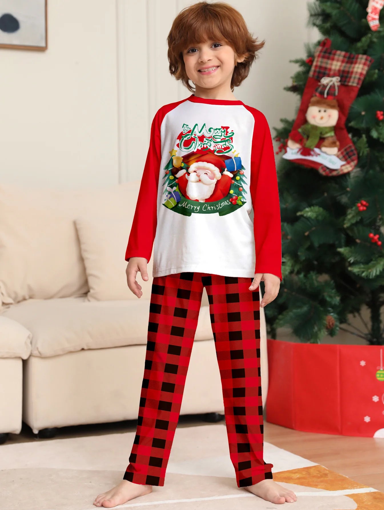 Red Santa Family Christmas Pyjama Set