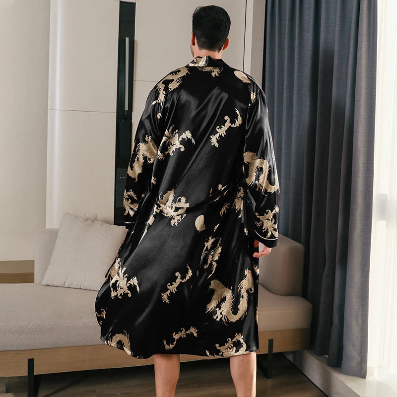 Men's Silk Oversized Robe