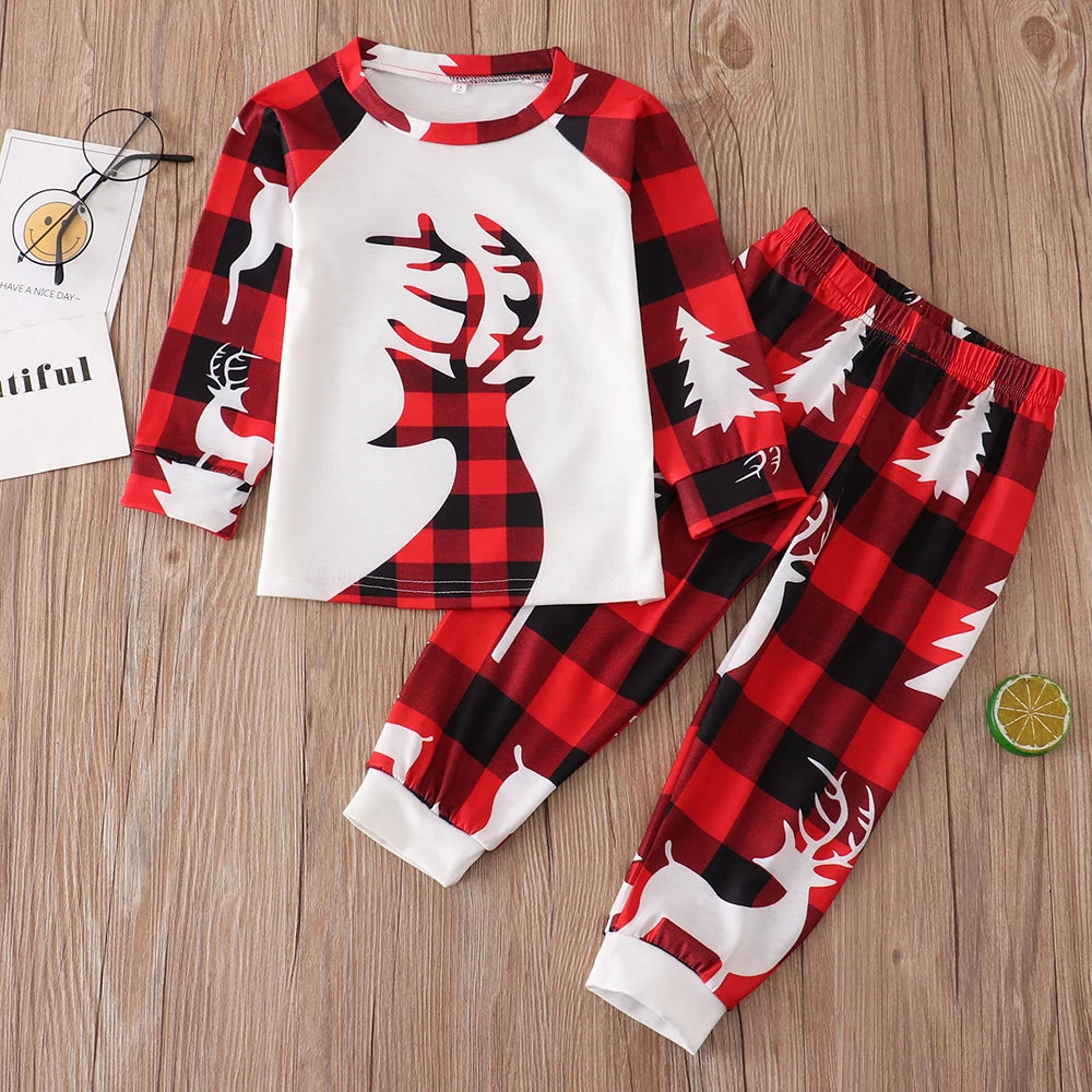 Elk Print Xmas Family Matching Pyjamas