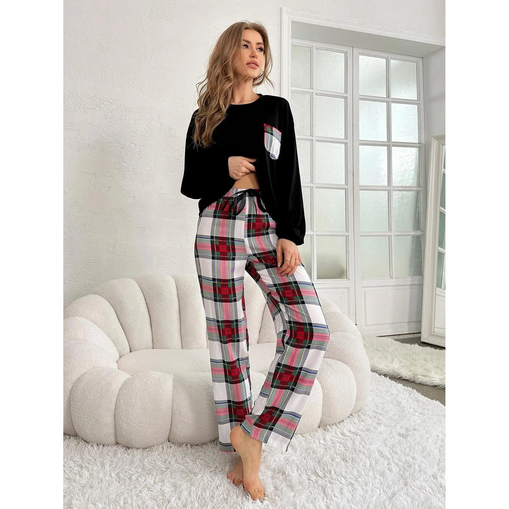 Cosy Checkered Lounge Set