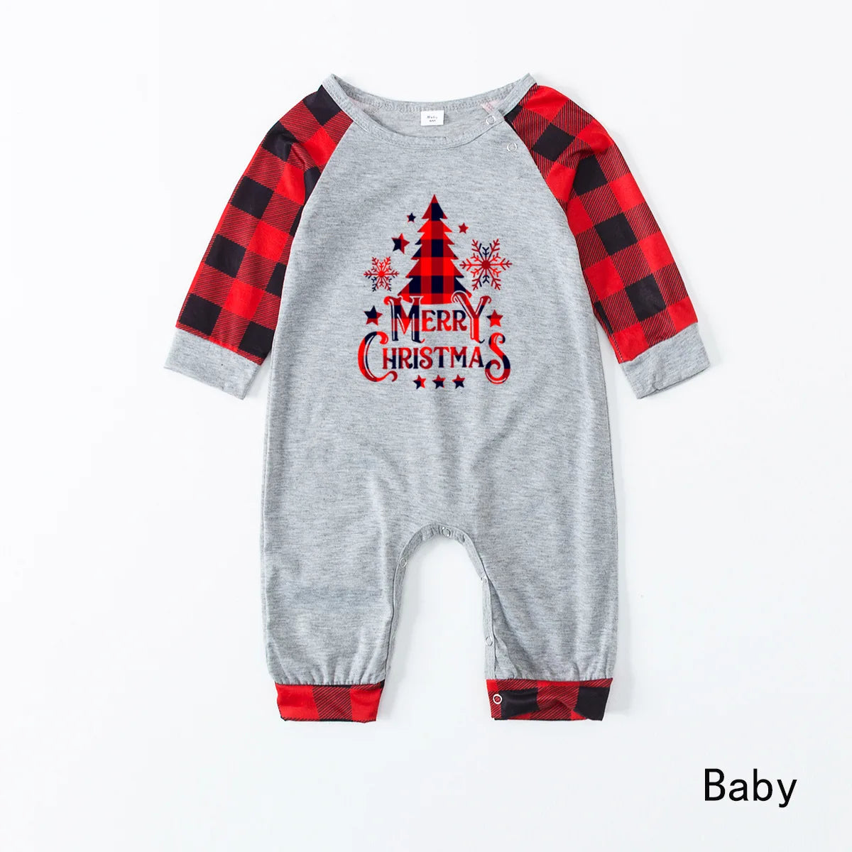 Matching Family Xmas Tree Print Pyjama Set