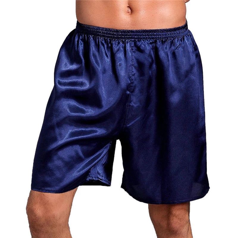 Men's Casual Satin Pyjama Shorts