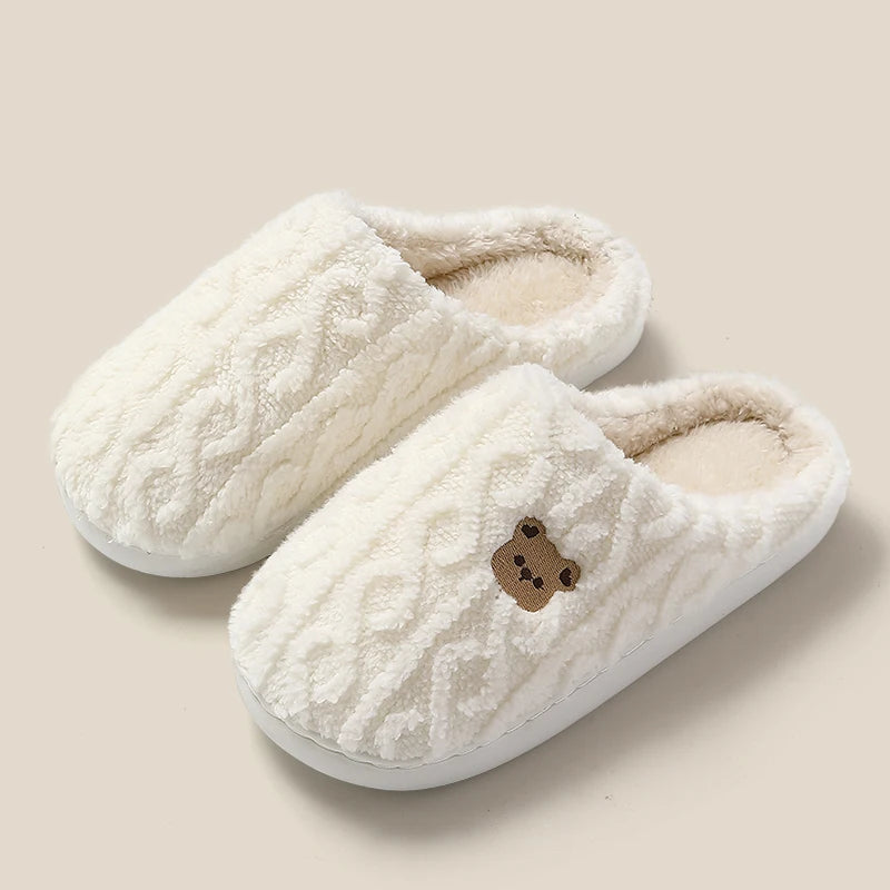 Women's Cotton Faux Fur Slippers