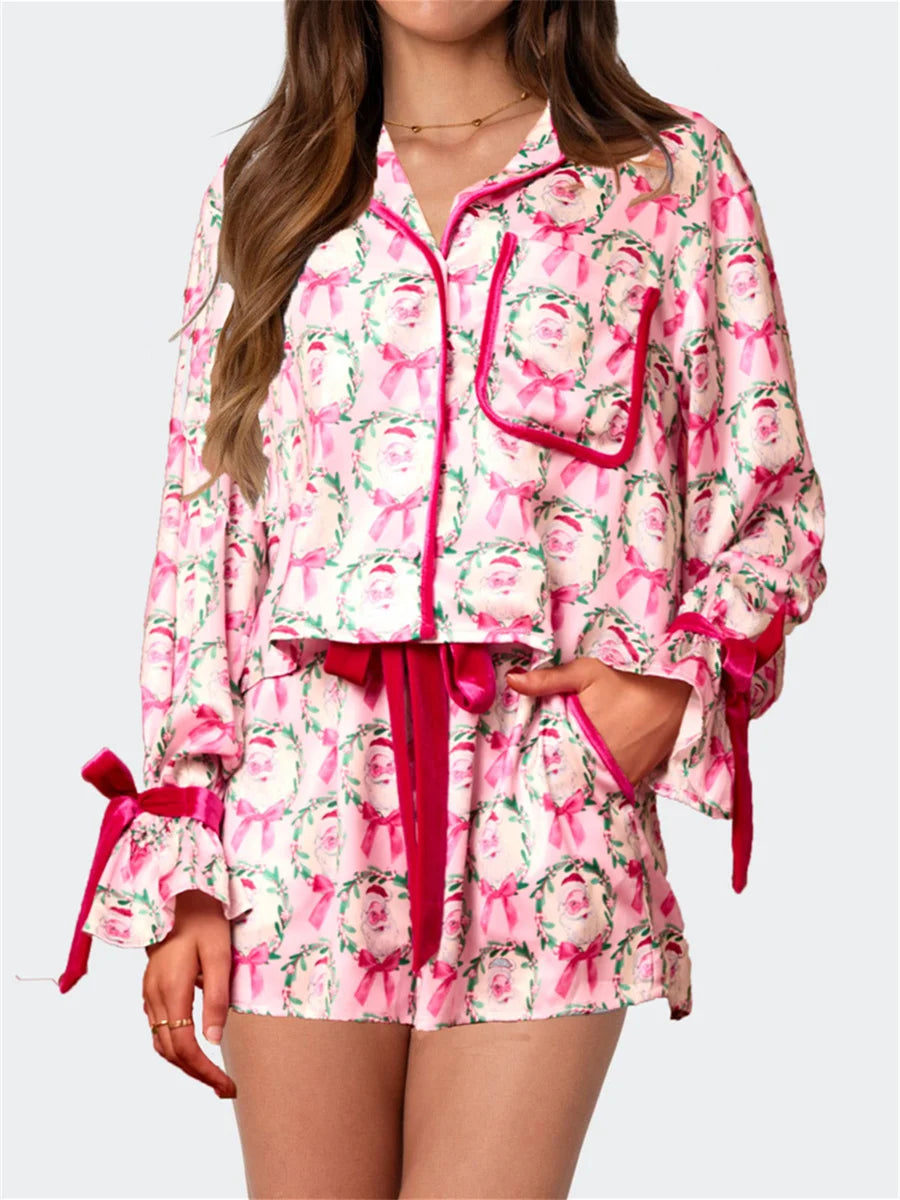 Women's Christmas Pyjama Short Set
