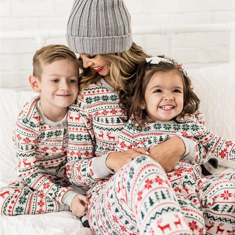 Family Matching Pattern Christmas Pyjamas