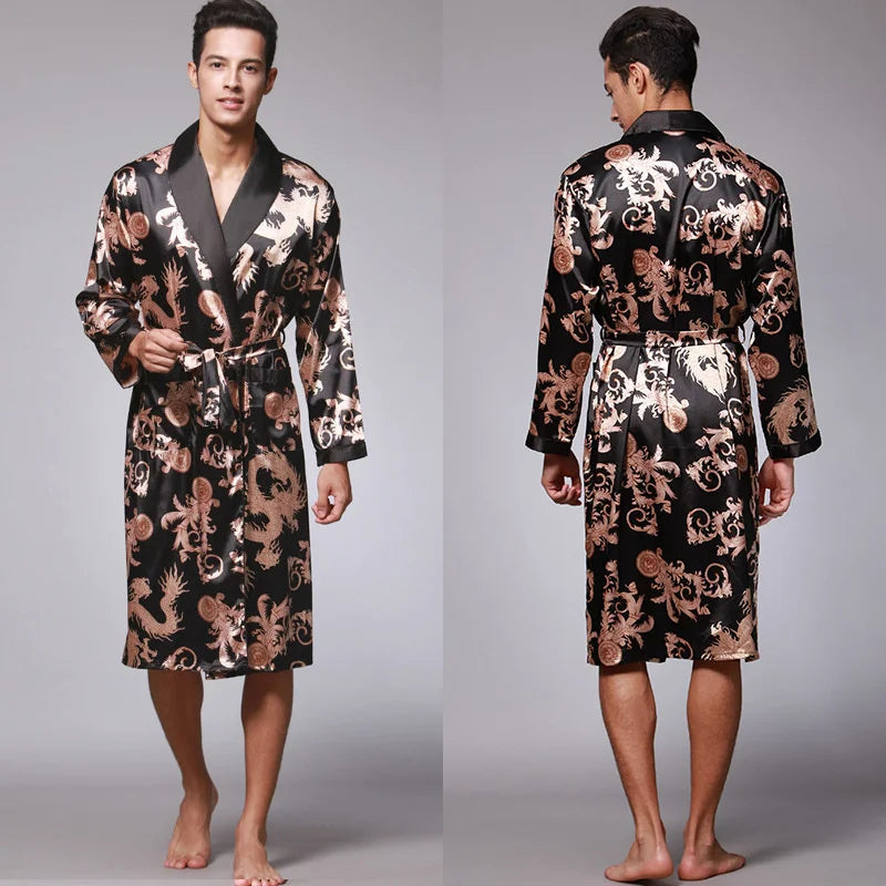 Dragon Silk Satin Robe