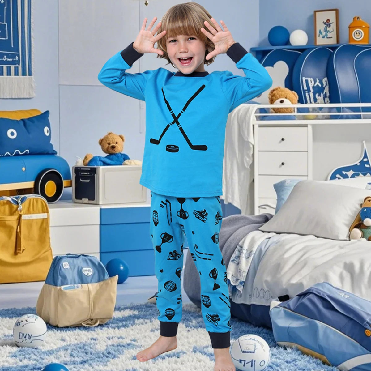 Toddler Hockey Themed Pyjamas