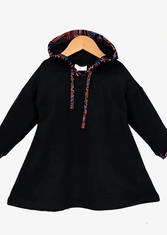 Black Hooded Set Unisex Pyjama Set