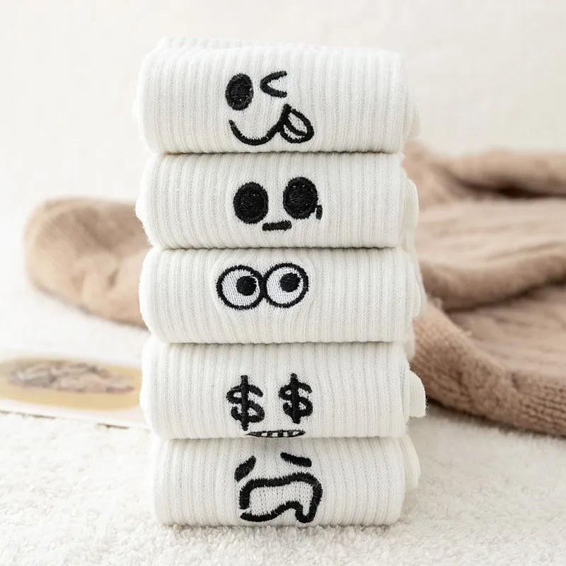 Women’s Cute Cartoon Socks – 5 Pairs