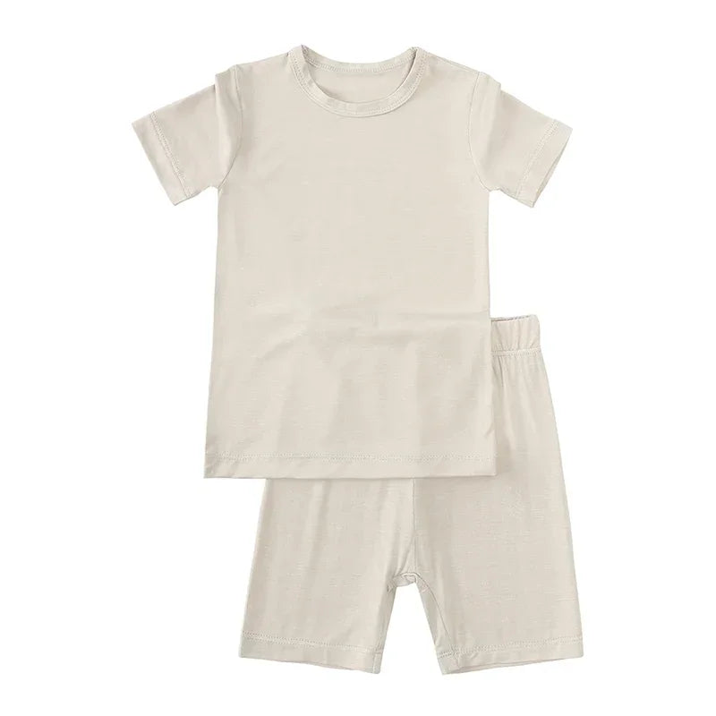 Kids Cotton Long Sleeve & Pyjama Bottoms Set