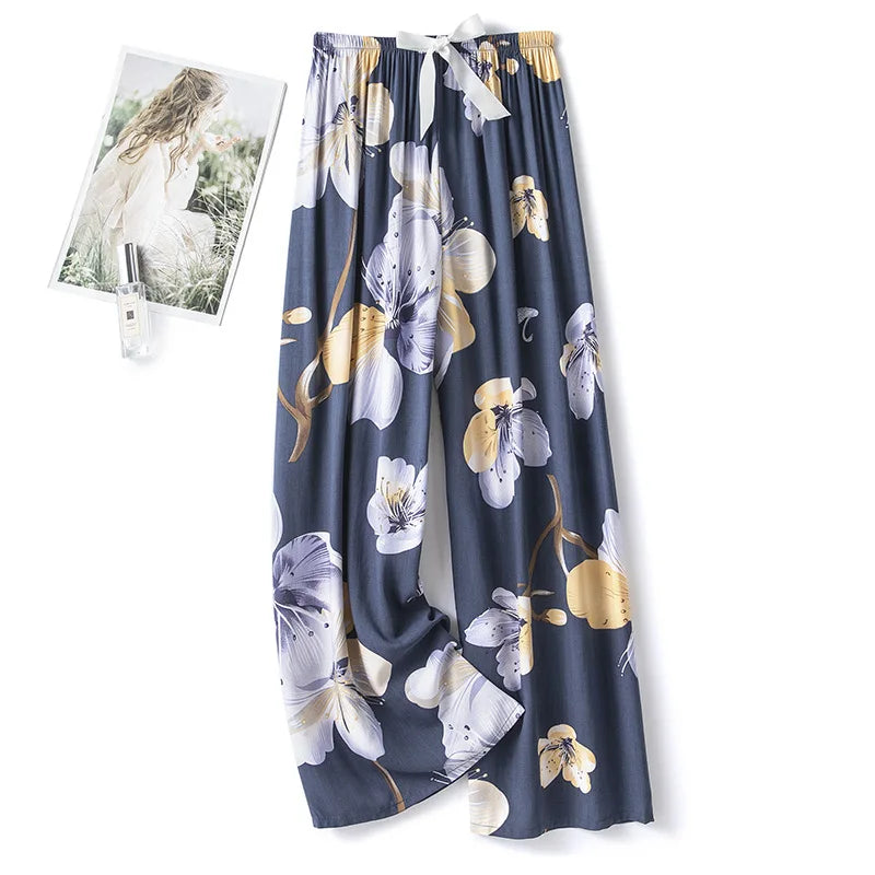 Women's Floral Cotton Pyjama Bottoms