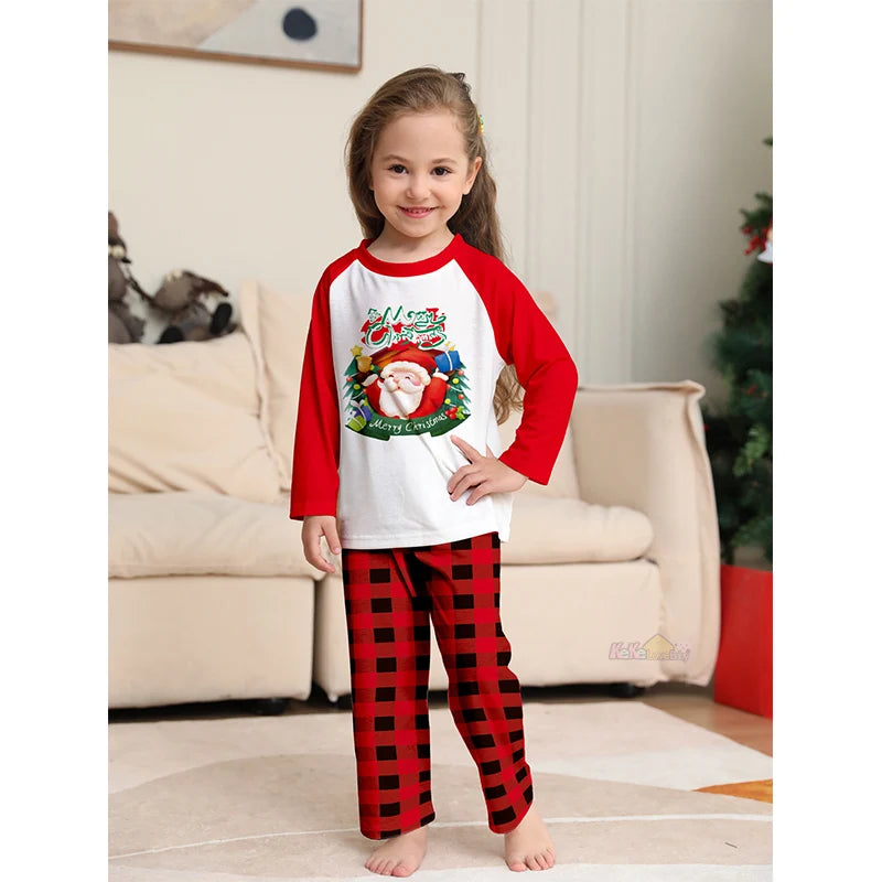 Red Santa Family Christmas Pyjama Set