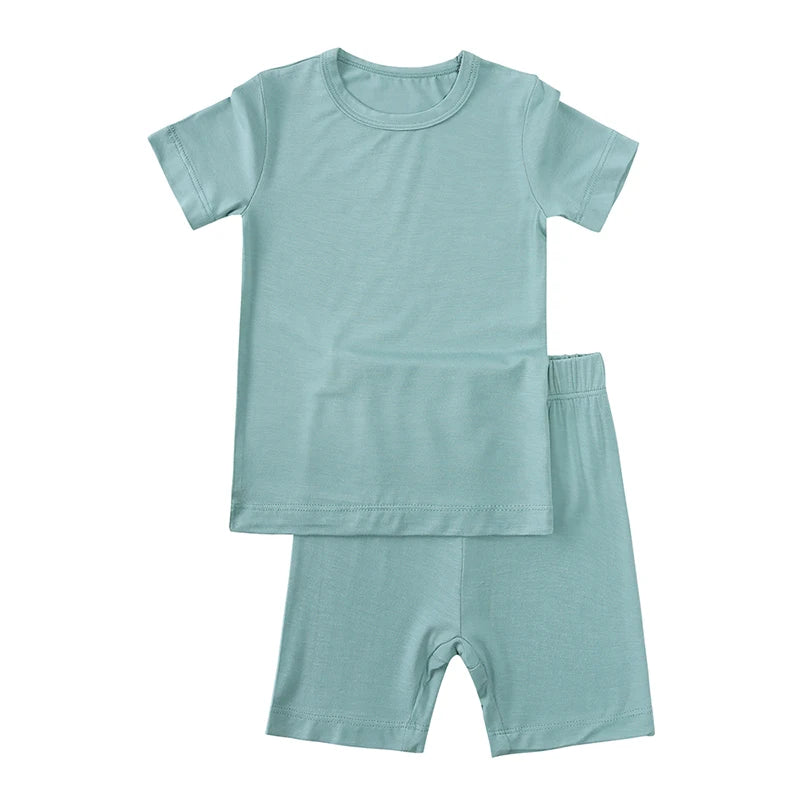 Teal Bamboo Kids Pyjama Set