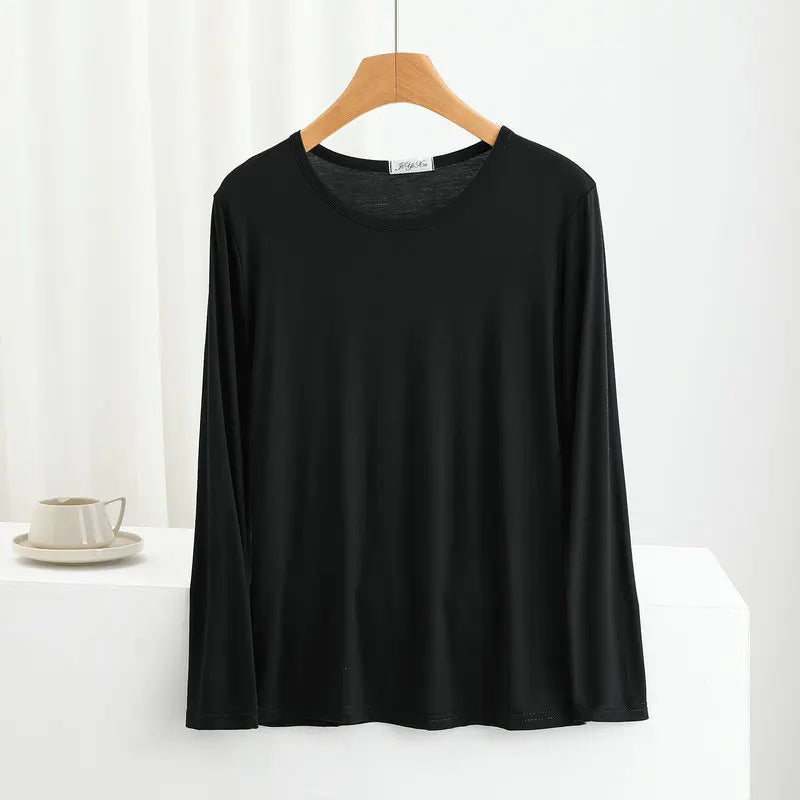 Women's Modal Long-Sleeve Pj Tops