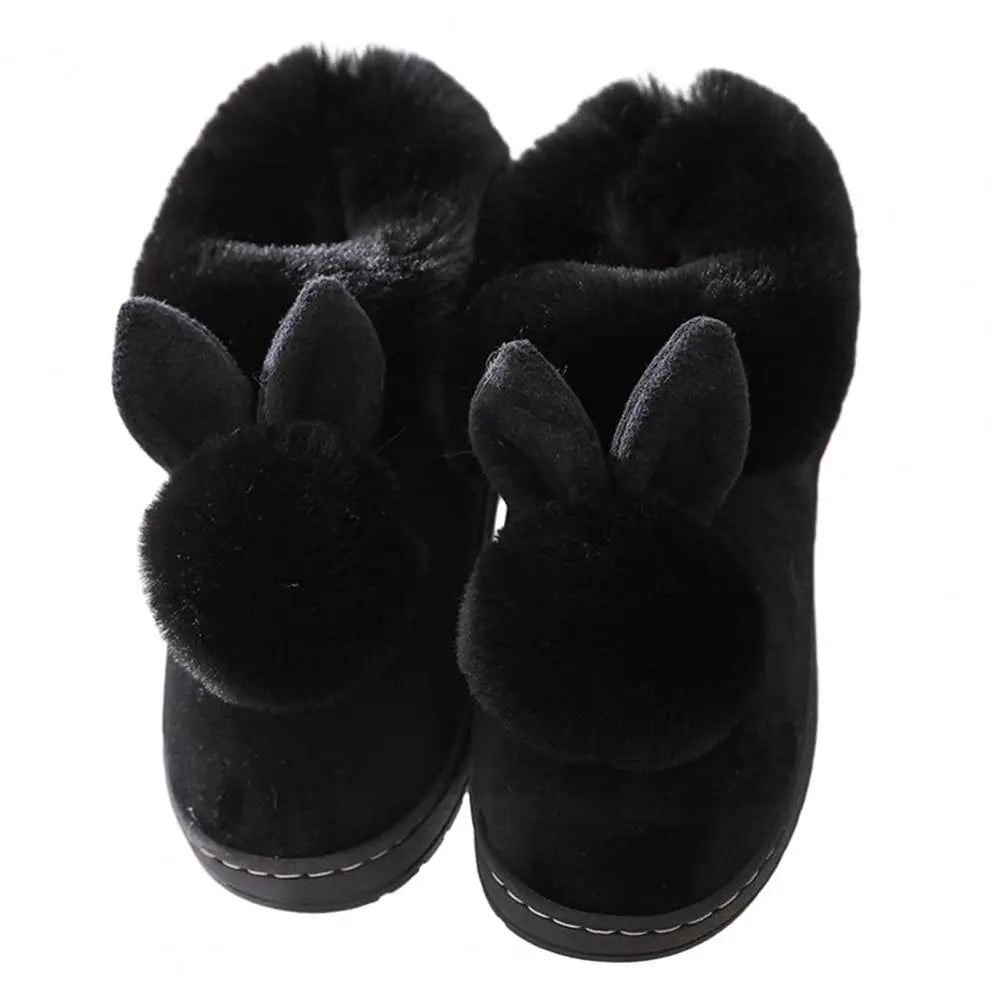 Women's Thick Sole Plush Bunny Slippers