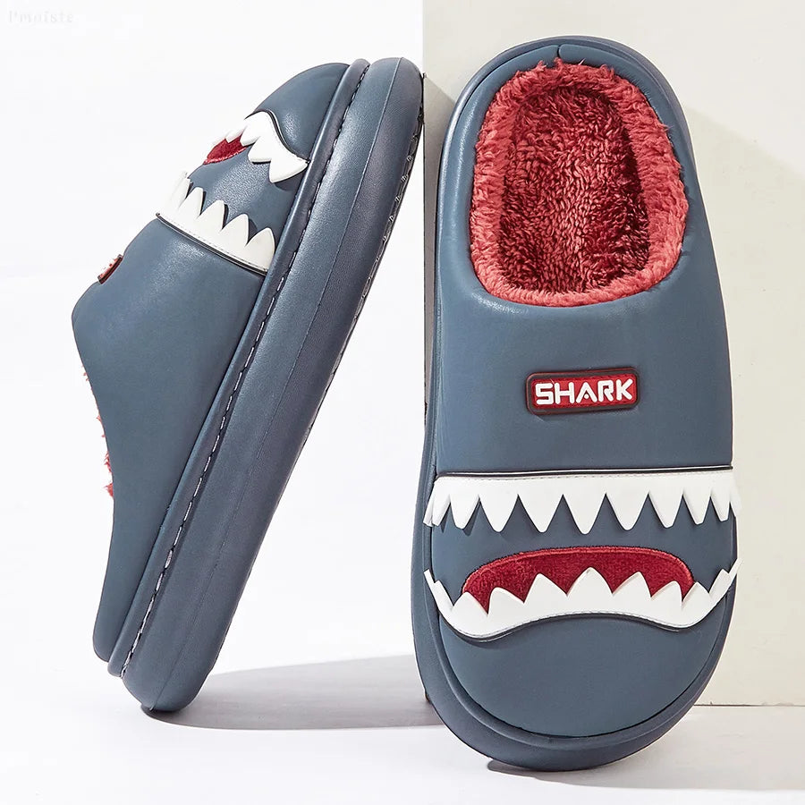 Men's Imitation Leather Platform Slippers