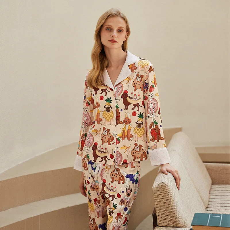 Floral Whimsy Silk Loungewear