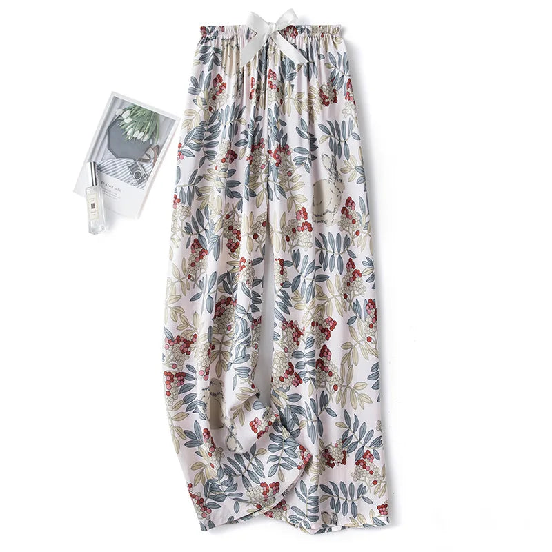 Women's Floral Cotton Pyjama Bottoms