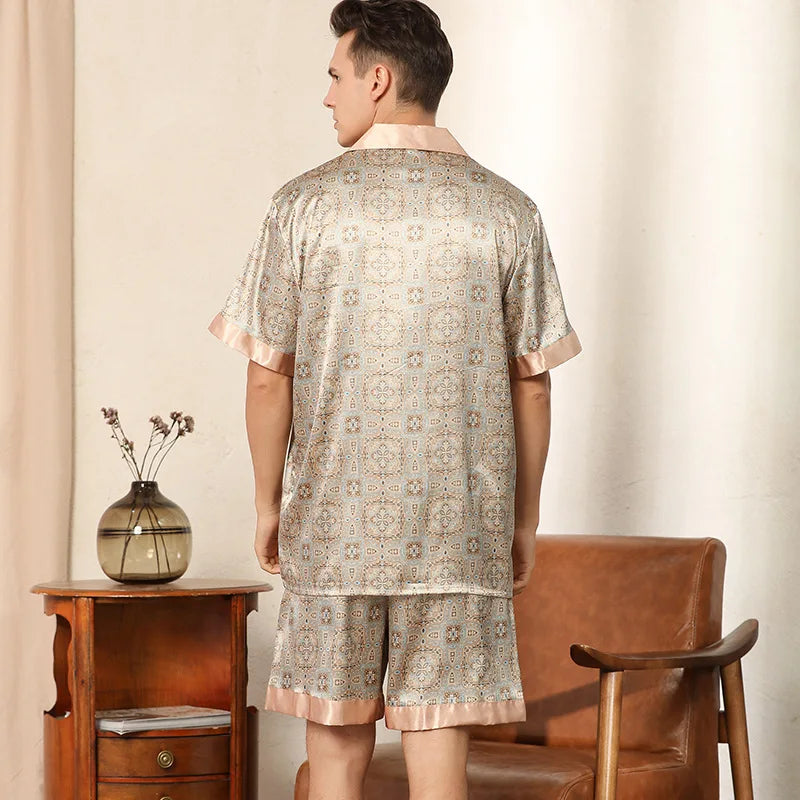 Men's Golden Dream Satin Pyjamas