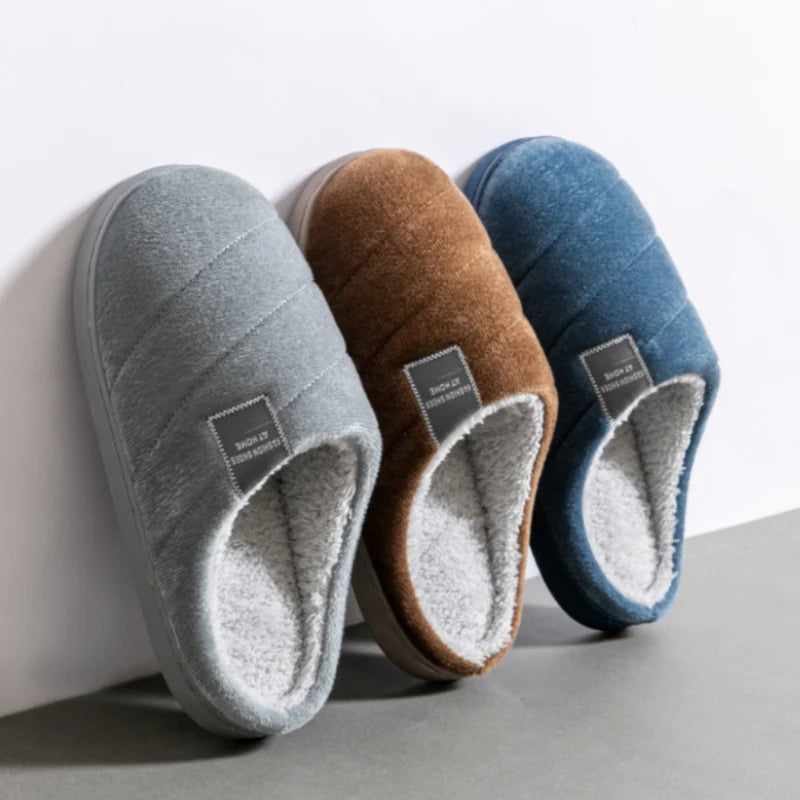 Men's Warm Anti-Slip House Slippers