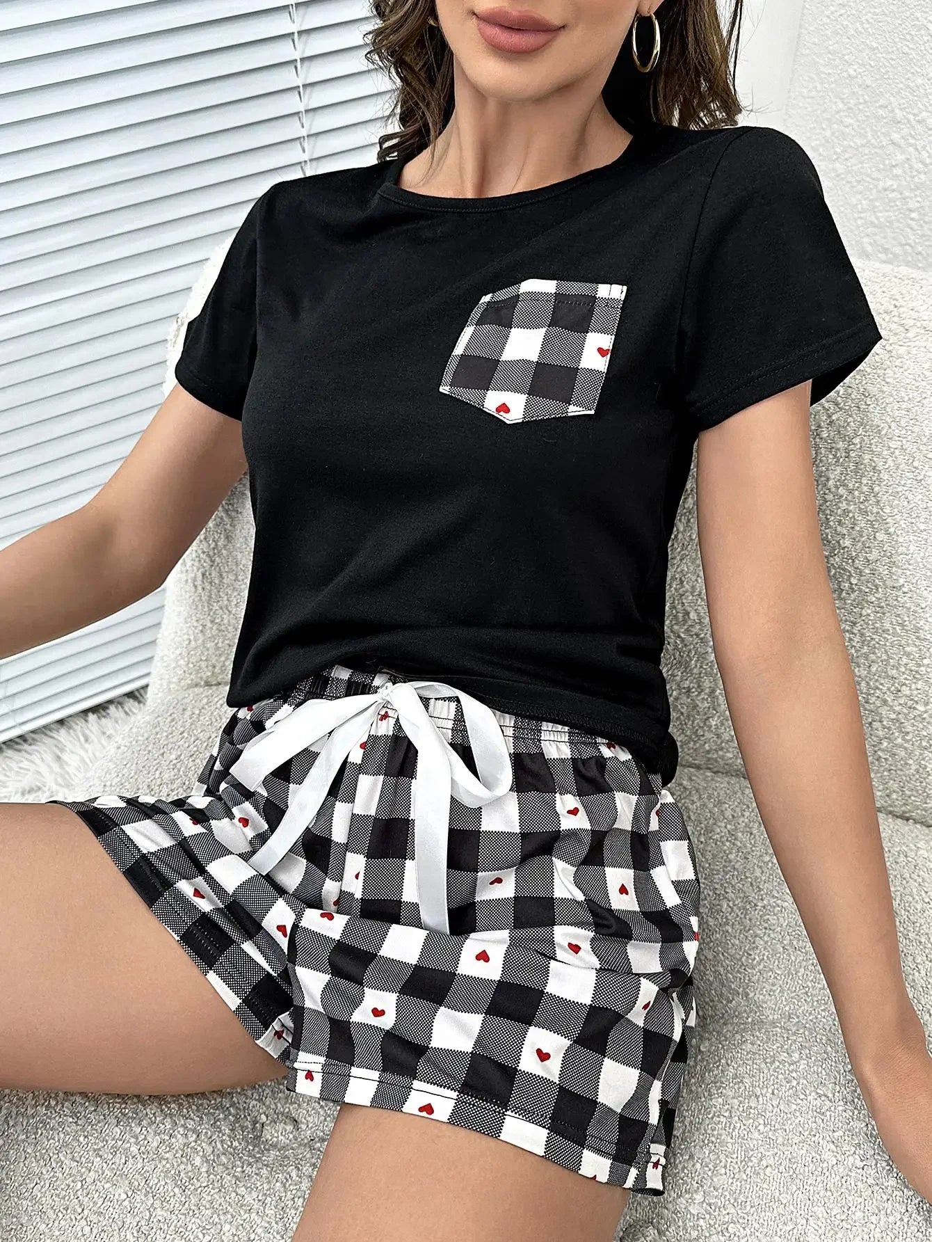 Women's Summer Pyjama Shorts Set