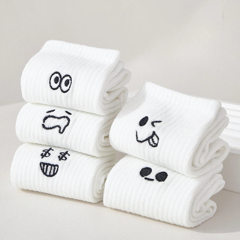 Women’s Cute Cartoon Socks – 5 Pairs