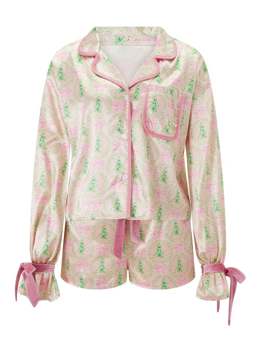 Women's Christmas Pyjama Short Set