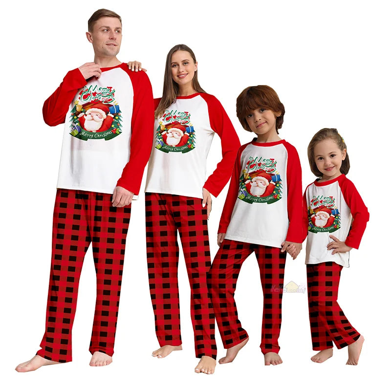 Red Santa Family Christmas Pyjama Set
