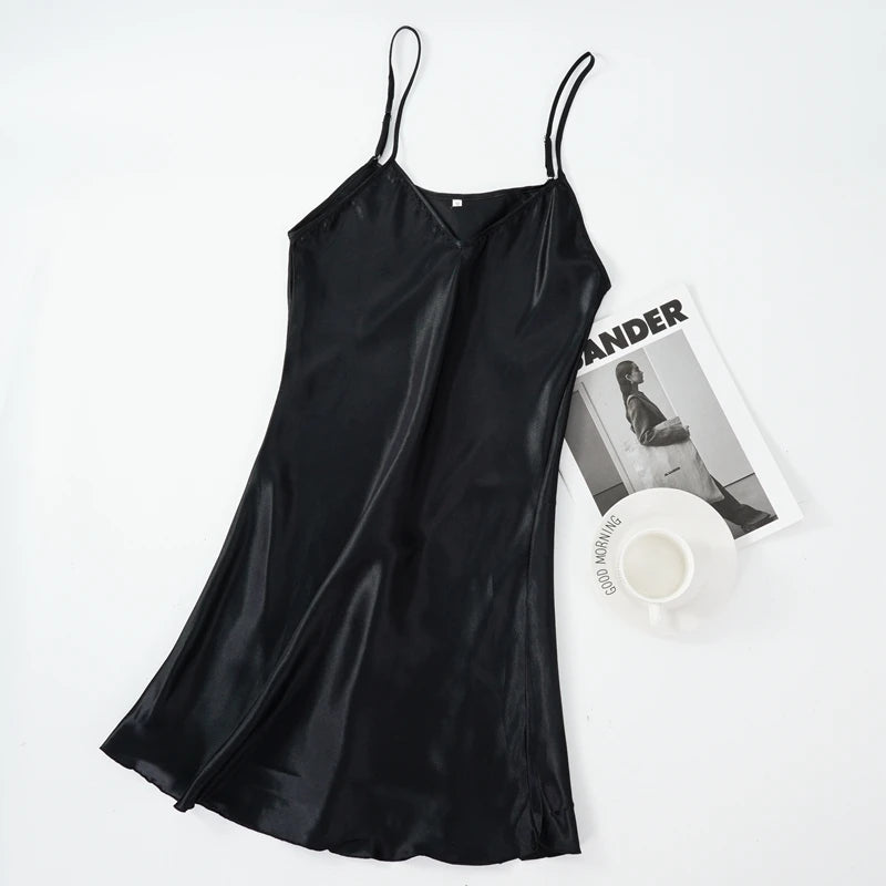 Women's Sleeveless Satin Nightgown
