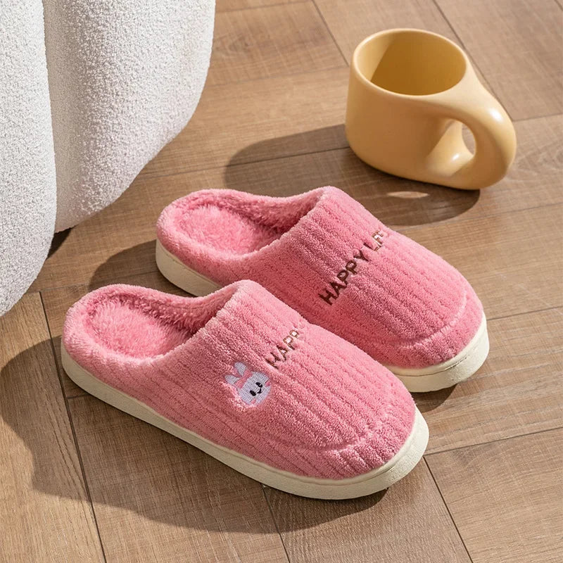 Women’s Happy Life Cotton Slippers