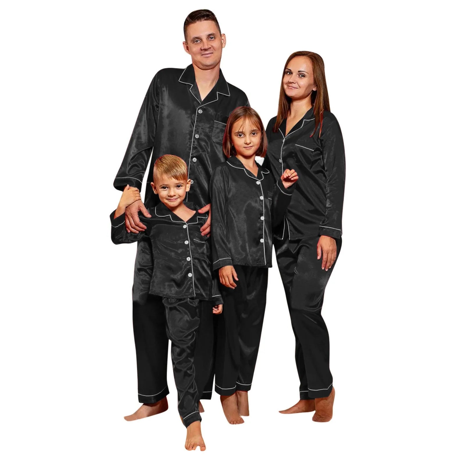 Matching Family Satin Christmas Pyjamas Set